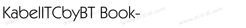 KabelITCbyBT Book字体转换